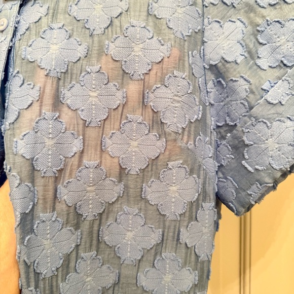 Kate Spade Elegant Blue Lace Midi Dress - Large- NWT